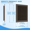 Zepoty 12" X 18" Gable Vent - Premium Aluminum, Sturdy
