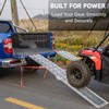 VENDAV Aluminum Motorcycle Ramp for Pickup Trucks, 7.5 ft Folding
