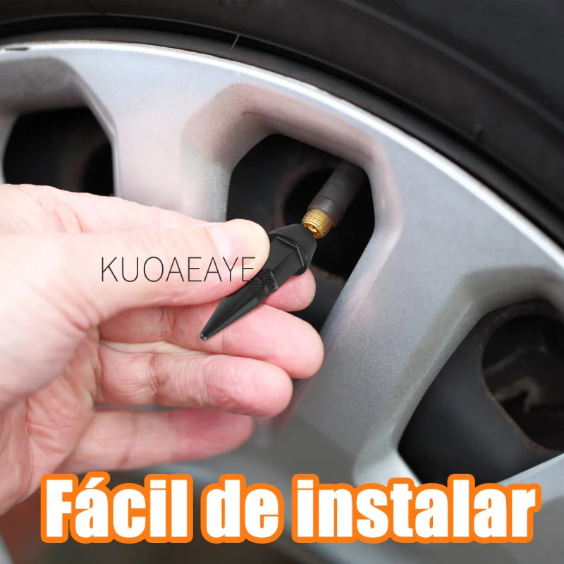 8pzs Ttapones Llantas Aluminio Válvula Para Auto Moto Bici