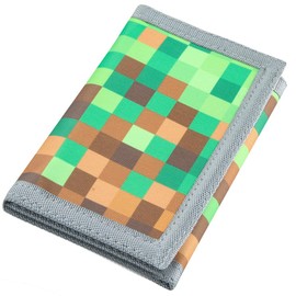 Polmmys Kids Wallet, Little Boys Wallet for Kids, Small Kids Wallet for Boys with Zipper, Teen Wallet for Teen Boys, Canvas Wallet with Magic Sticker, Novelty Childrens Wallet with Coin Pocket