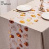 Fall Pumpkin Table Runner, Thanksgiving Sequin Glitter Foil Metallic Thin