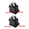 SING F LTD 10Pcs DPST 4Pin Rocker Switch 6A 250V