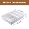 Silverware Drawer Organizer, 2 Layer 10x12x2" Multi-Grid Cutlery Drawer Organizer