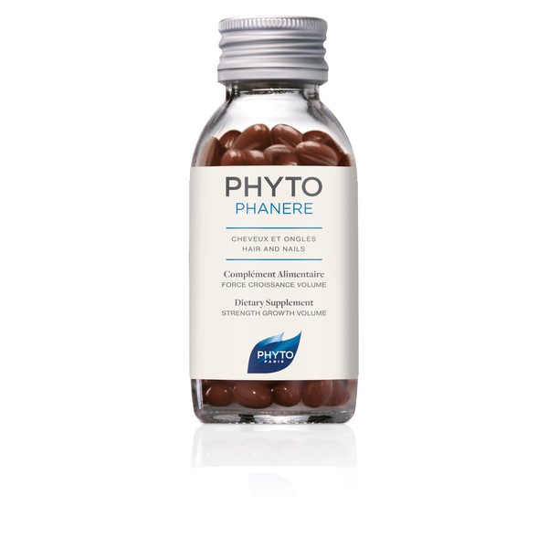 Phyto Phytophanere Integratore Alimentare Naturale Fortificante per Capelli e Unghie, Adatto a Tutti i Tipi di Capelli, Confezione da 90 Capsule