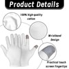 3 Paar Baumwollhandschuhe Mit Touchscree,Baumwollhandschuhe Neurodermitis,Baumwollhandschuhe Weiß,Feuchtigkeitsspendende Handschuhe, Neurodermitis Handschuhe