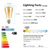 ASOKO LED Dimmable Vintage Edison Led Bulbs 6W Antique Style