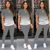 Mrskoala Women Two Piece Outfits Summer Sweatsuits Matching Jogger Sets