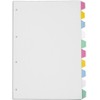 A4 Index Dividers 10 Part Subject Folder Cards Ring Binder