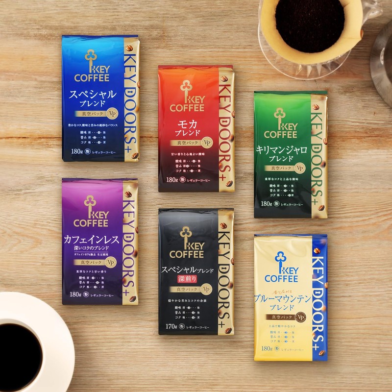 Key Coffee KEY DOORS+ Caffeine-Free Deep Rich Blend VP 180g