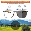 UXAOSVME Progressive Multifocal Reading Glasses Photochromic Sunglasses TR90 Blue Light