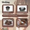 Mini Chocolate Fondue Slow Cooker, Stainless Steel, Black