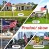 Heavy Duty Ground Flag Pole Kit with 3x5 US Flag