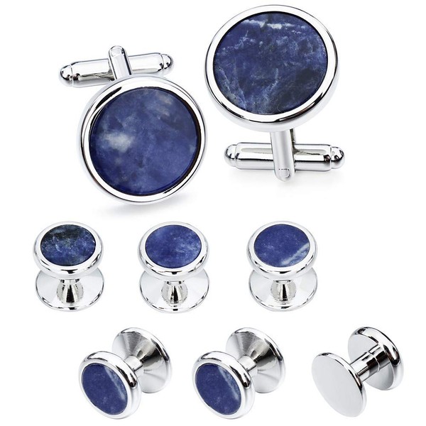 HAWSON Mother of Pearl Man Tuxedo Shirt Studs and Cufflinks