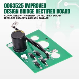 0063525 Improved Design Bridge Rectifier Board Compatible with Generator Rectifier Board (Replace #0062974, 0062455, 0062458)