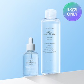 [Lounge only] S-Nature Aqua Squalane Serum 70ml + Aqua Oasis Toner 210ml 2-piece set: S-Nature [라운지전용] 에스네이처 아쿠아 스쿠알란 세럼 70ml+아쿠아 오아시스 토너 210ml 2종 세트 : 에스네이처