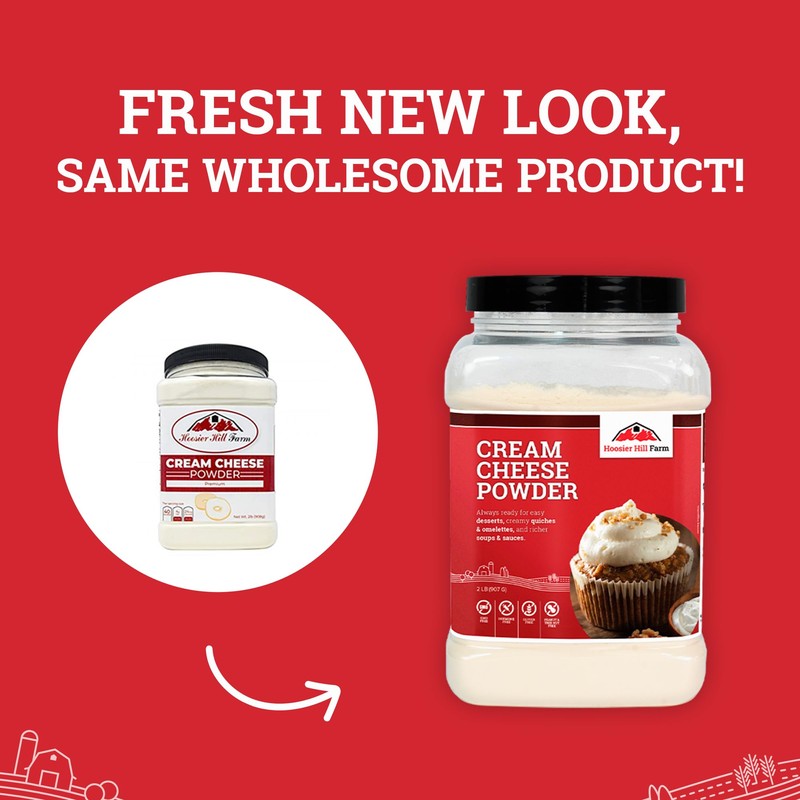 Hoosier Hill Farm Cream Cheese Powder, 2LB (Pack of 1)