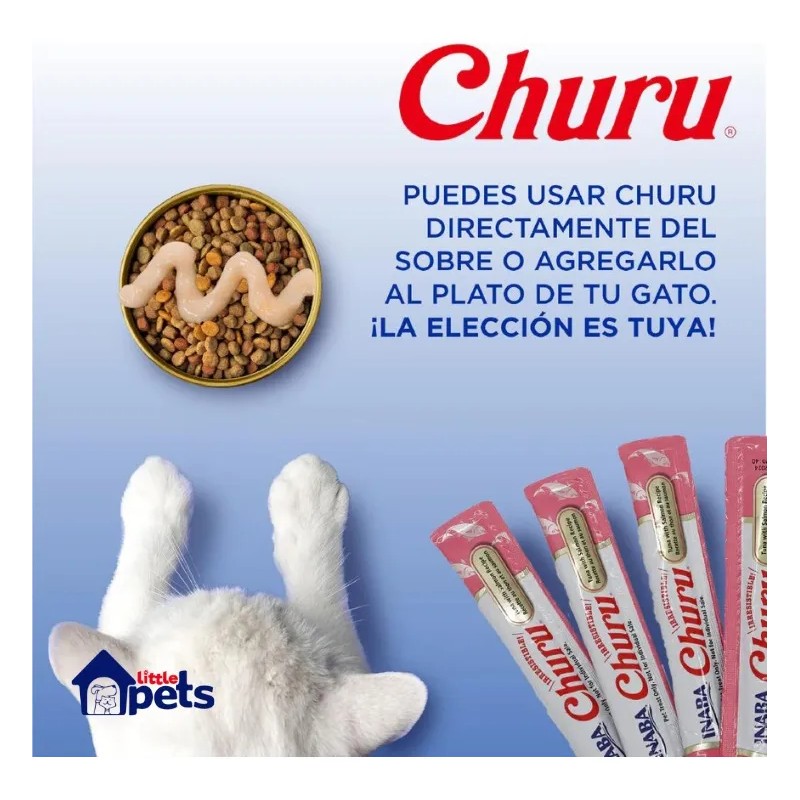 Churu Golosina Lamible Para Gatos Sabores Combinados 24 Pz