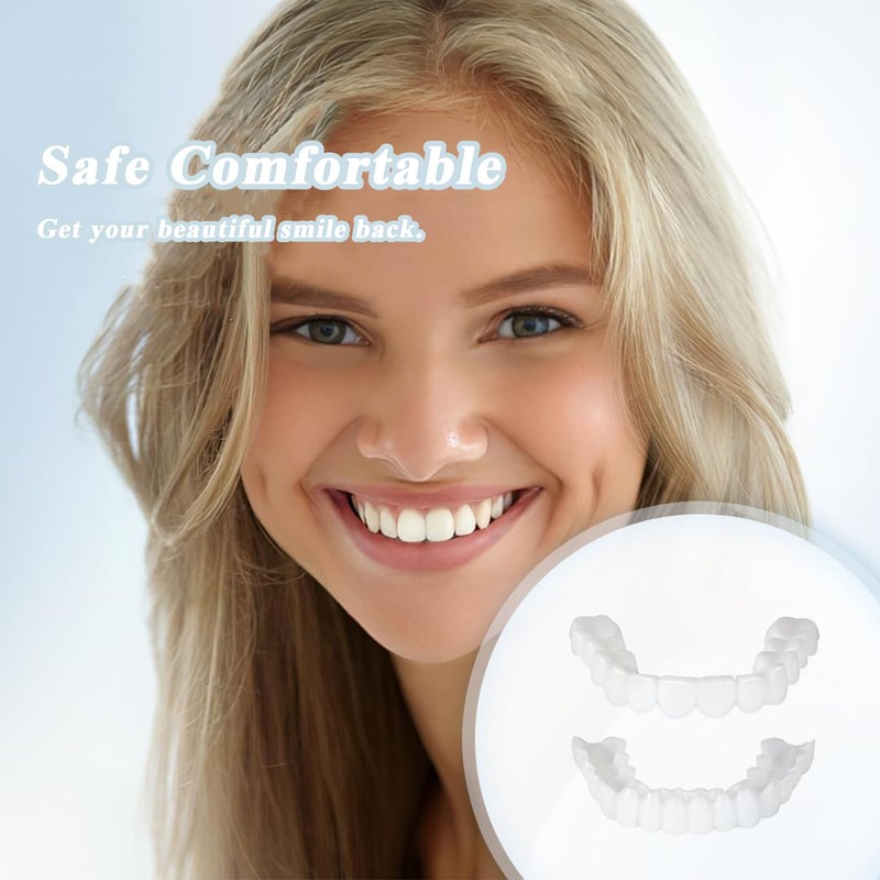 False Teeth Veneers Top and Bottom,Veneers Teeth,Clip on Veneers Top