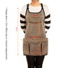 PATILWON Gardening Tool Apron with 14 Pockets for Women Waterproof
