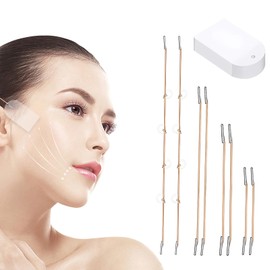 FMOYSIEN Face Lift Tape Invisible,Ultra Thin Invisible Face Lift Tape with String Forehead Wrinkle Patches for Firms Sagging Skin、Hiding Facial and Neck Wrinkles