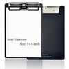 Mini Aluminum Clipboard Metal A6 w/Stainless Hangable Pen Holder Low