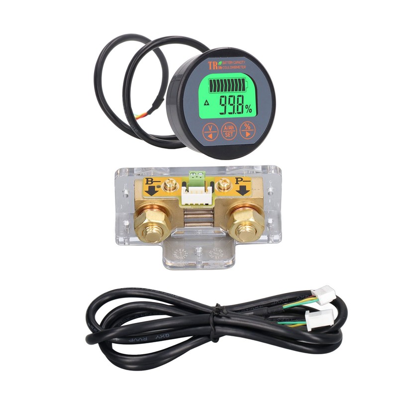 Battery Monitor Waterproof Reverse Connection Protection Battery Voltage Indicator 100V