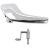 BIAREN Chromne Interior Door Handle with Connecting Bracket Rod Left