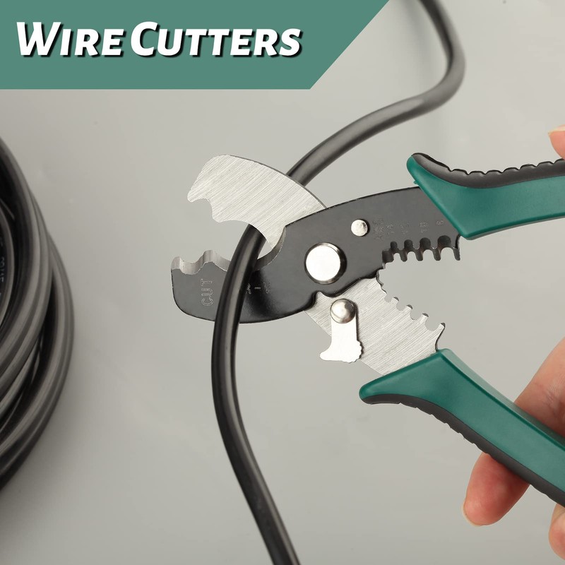 SPEEDWOX 7 Inches Wire Strippers Cutter Pliers Multi-Function Hand Tool