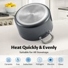 6 Quart Nonstick Stock Pot with Lid, BEZIA PFAS-Free Ceramic