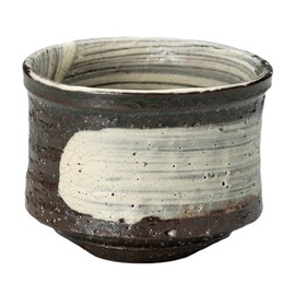 Matcha Bowl, Tea Ceremony, Black Soil Brush Omori Bowl, Pottery, Mino Ware, Made in Japan