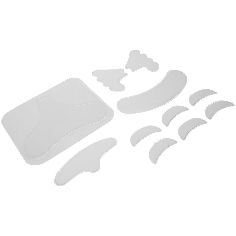 11pcs Silicone Face Anti Wrinkle Patch Reusable Cheek Chest Forehead