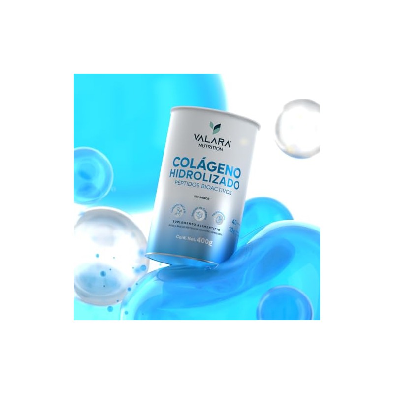 Valara Colágeno Hidrolizado Puro Azúcar Péptidos Bioactivos Piel Uñas Huesos
