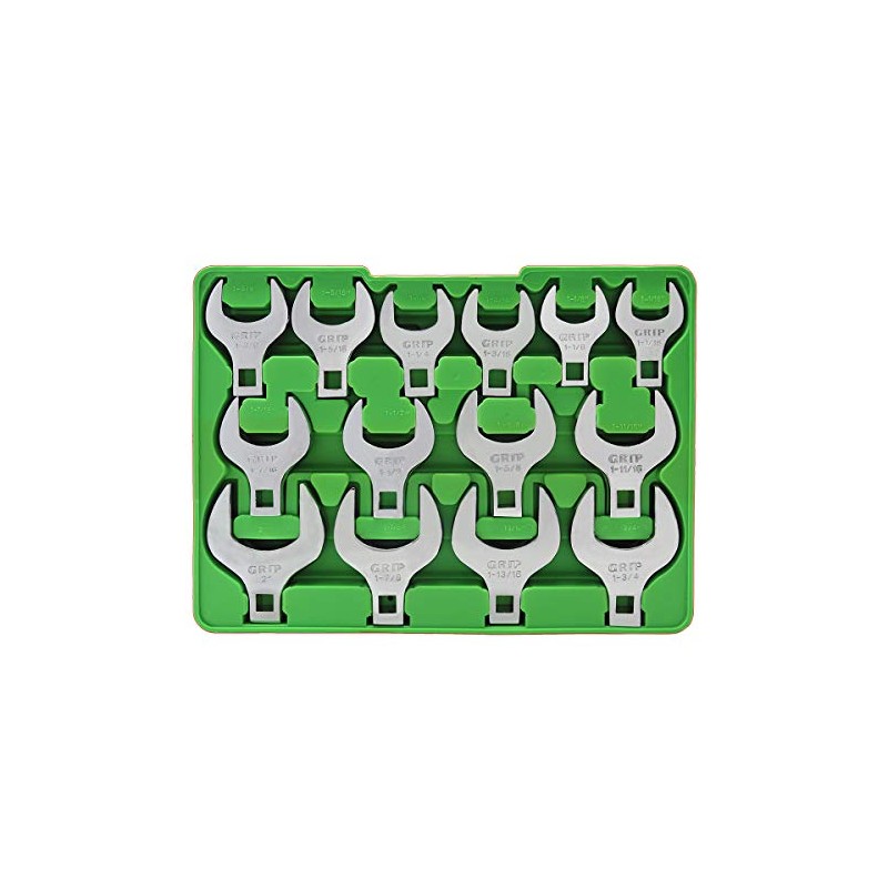 Grip 14 pc 1/2" Jumbo Crowfoot Wrench Set SAE -