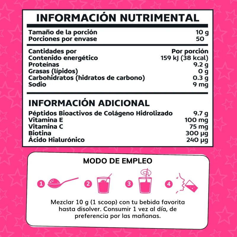 Peptidos Bioactivos Colageno Hidrolizado Quotidien Ácido Hialurónico Vitamina Biotina Puro
