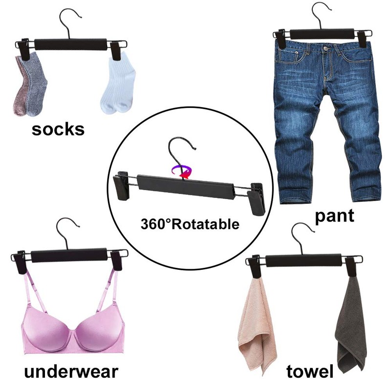 NORTHERN BROTHERS Pants Hangers, 50Pack Pants Hangers with Clips Bulk