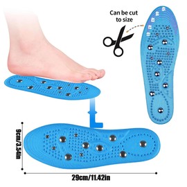 SGQTGIMU Magnetische Einlegesohlen zum Abnehmen 29cm Akupressur Einlegesohlen, 1 Paar Magnet Einlegesohlen Einlegesohlen original für Männer Und Frauen (41-46)
