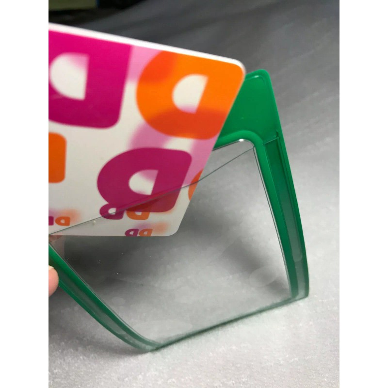 Unbranded 1 Vertical ID Badge Holder, Clear Vinyl Window with