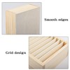 Klmnop Wooden Name Badge & Card Holder, ID Badge Organizer