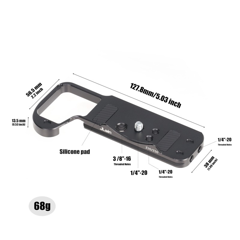 FOTGA Camera Base Plate Quick Release Plate for Nikon Z30