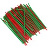 Chef Craft Select Plastic Flexible Christmas Straws, 8 inch 100
