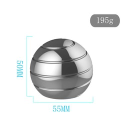 Apqdw Kinetic Desk Toys for Adults, 2.17'' Optical Illusion Fidget Office Toys for Desk Adults, Stress Reliver Gifts for Adults (55MM, Silver)