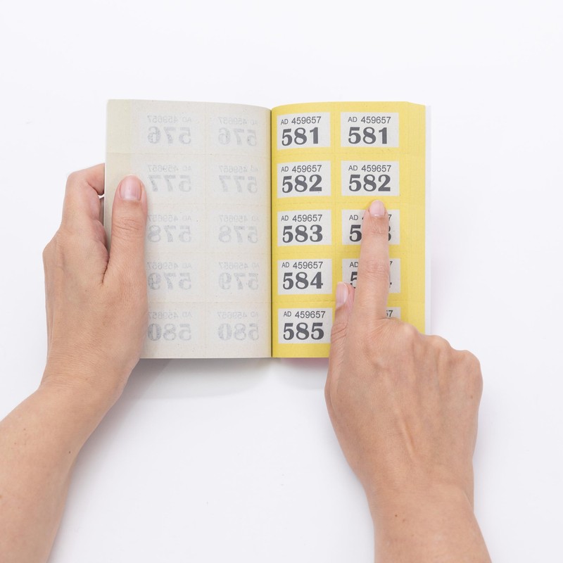 evelay Cloakroom Raffle 1-1000 Tombola Draw Tickets Numbered Yellow