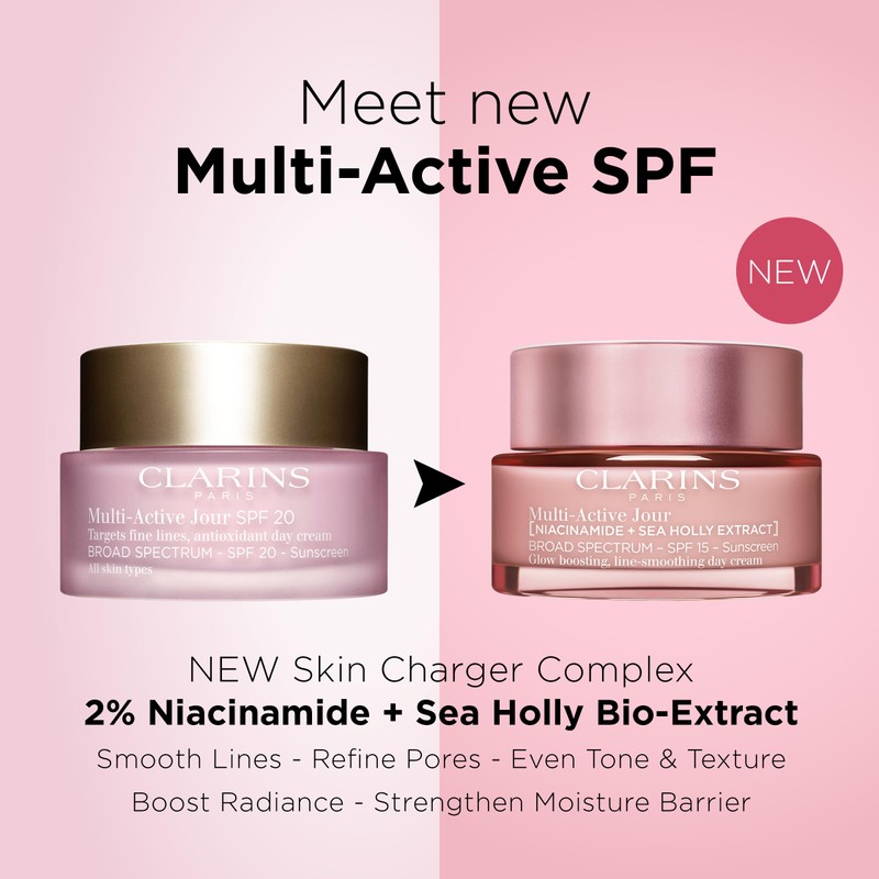 Clarins NEW Multi-Active Day Cream SPF 15 with Niacinamide |