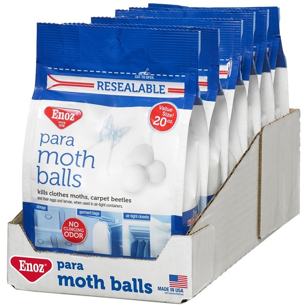 Enoz para Moth Balls - 20 oz. Bag (Case of 6)