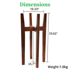 MAVOTER 24" Tall Plant Stand | Tall Plant Stands Indoor, Mid Century Plant Stand | Suitable for Plant Pots & Water Dispenser Under 10" (Pot & Plant Not Included)