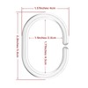 Plastic Shower Curtain Hooks C Shape Shower Curtain Rings for