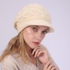 Michear Fleece Lined Women's Beanie Hats, Winter Thermal Wooly Crochet