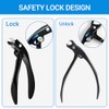 Ergonomic Toenail Clippers with Wide Jaw for Easy Trimming