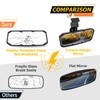 WeiSen 10.5"*3.75" Rear View Mirror, 360° Adjustable Center Mirror Fit