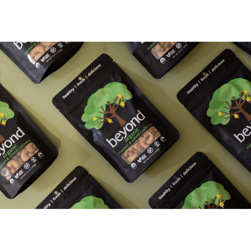 Beyond Organic Roasted & Salted Cashews, 3.5 oz Bag Snack